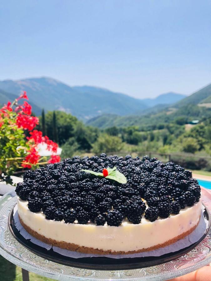 Agriturismo Roccagelli Vallo di Nera ภายนอก รูปภาพ