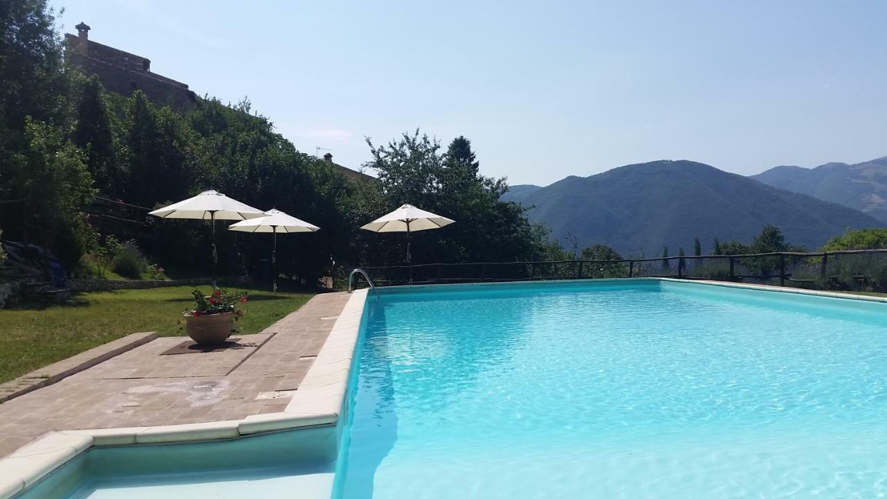 Agriturismo Roccagelli Vallo di Nera ภายนอก รูปภาพ
